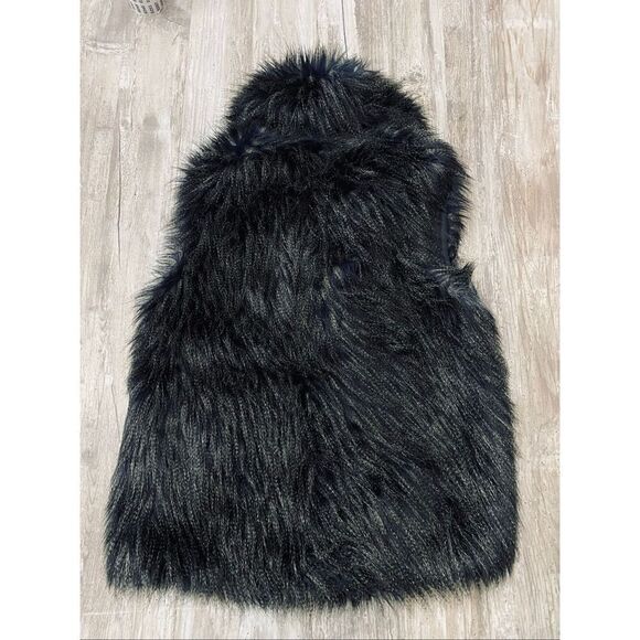 Faux Frenzi by Dena Vintage Fur Vest Fall Sz Medium - Picture 7 of 9